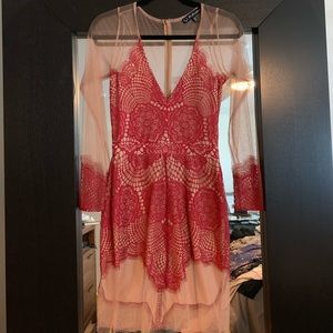 For Love and Lemons Red Lace